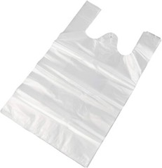 Bags 1/6 Large 21 x 6.5×11.5 .51 Mil T-Shirt Plastic Grocery Shopping Bags Clear