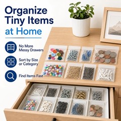 200 Pack Small Plastic Bags For Jewelry, Mini Baggies 4 Assorted Sizes. 2×3 3…