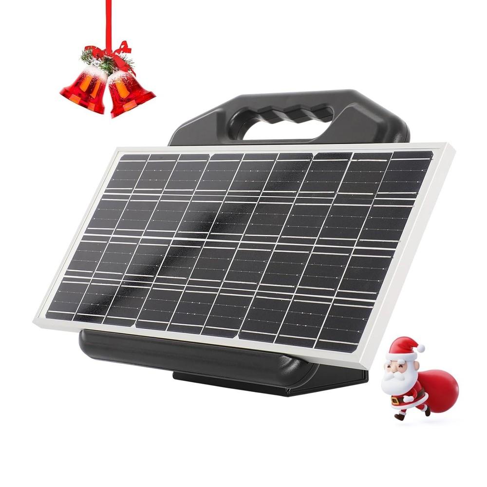 S2500 2.2 Joule Solar Fence Charger, 60 Miles Solar Electric Fence Charger fo…