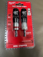 NEW Milwaukee 48-32-6405 2-Piece Solid AWG Wire Stripper Set (12 & 14 AWG) SEALE