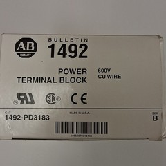 Allen-Bradley 1492-PD3183 3-Pole 600V Power Terminal Block Screw-On Black