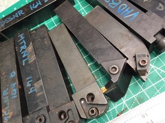 Valenite Carboloy ++ 15 pcs Various 1″ Lathe Tool Holders See Photos Used (15)