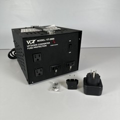 NEW VCT VT-2000 Up/Down Converter Fuse Protection 2000 Watts 110V Or 220V