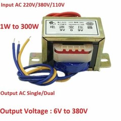 1W -300W Power Transformer 220V/380V TO 6V/9V/110V -380V Output AC Single/Dual