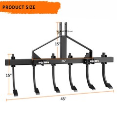 Chisel Plow Scarifier Detachable Cultivator and 6 Shank Design for CAT-0 & CAT-1