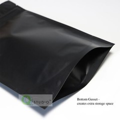Zip Seal Packaging Bags, Stand Up Mylar Smell Proof Foil Storage Pouches 100/pk