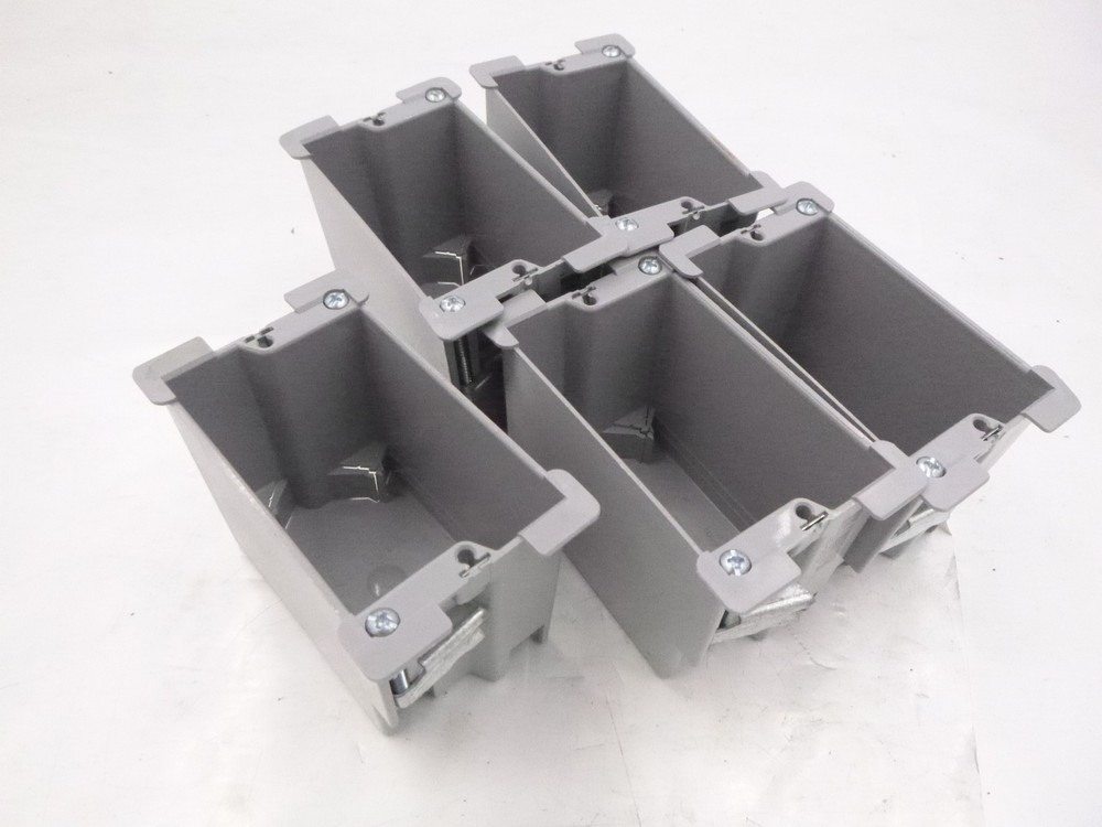 5 PACK S118W 1-Gang Old Work Switch/Outlet Box 3.75 x 2.25 x 3.03 Inch