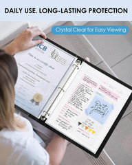 KTRIO Sheet Protectors 8.5 X 11 Inch, Clear Top Loading Page Protectors for 3 Ri