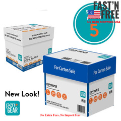 2 Pack Pen+Gear Copy Paper 8.5 x 11 92 Bright White 20 lb 5 Ream 2500 Sheets