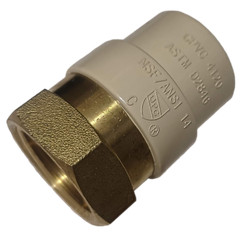 25 Pcs. 3/4″ Female NPT x 3/4″ CPVC Adapter, Lead Free, 3/4″ CPVC Female Adapter