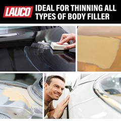 LAUCO Liquid Gold Body Filler Thinner Honey, Bridges Holes, Water Resistant