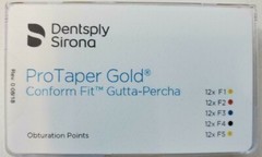Protaper Gold F1-F5 Assorted Gutta Percha Points Dentsply Tulsa Box of 60