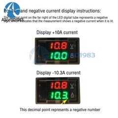 DC0-300V 50/100/200/400A Digital Current Voltage Meter Hall Ammeter Voltmeter