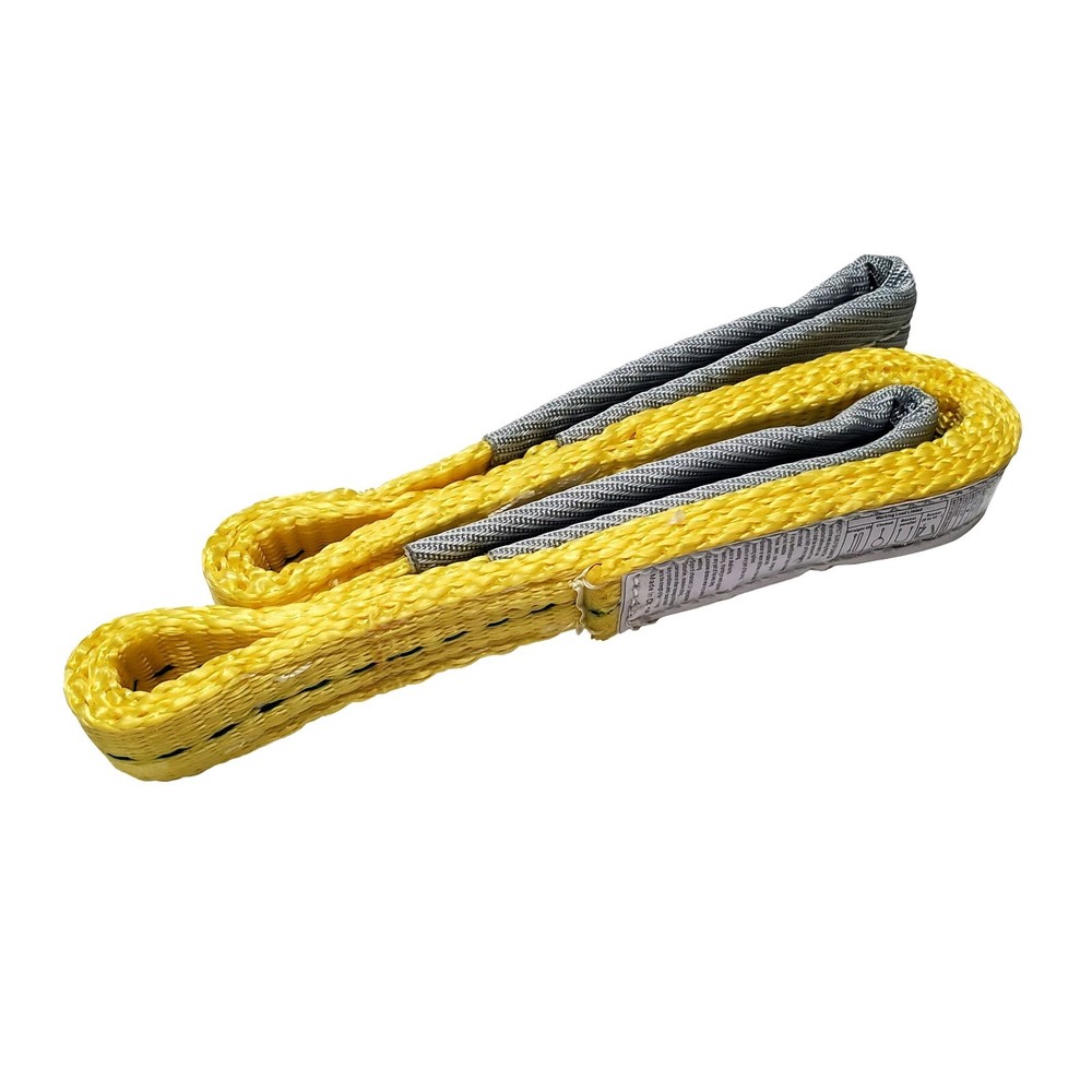 1 Pack 1″ x 3ft 2 Ply Polyester Flat Eye Lifting Sling Strap Web Sling 3100 lbs