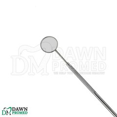 100 Pcs Dental Mouth Mirror #5 With Handle ENT Dental Instruments German Grade