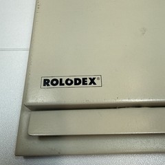 Vintage Rolodex Autodex Metal Telephone Address Book Pop-up Flip Top – Almond
