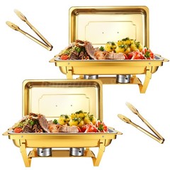 8QT Chafing Dish Wedding Buffet 316 Stainless Steel Chafer Catering Full Size