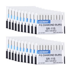 100pcs Dental Super Coarse Diamond FG Burs for High Speed Handpiece AZDENT