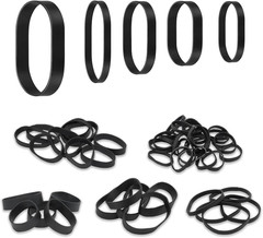 62Pcs Tactical Heavy Duty Elastic Wide Thick UV Heat Cold Resistant Rubber Bands
