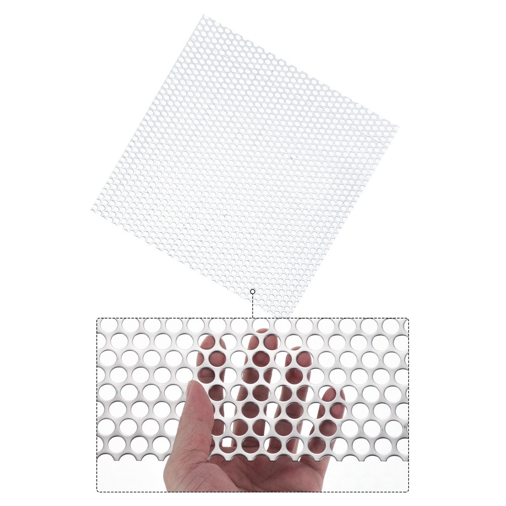 19.7″ x 19.7″ 304 Stainless Steel Perforated Sheet 0.39″ Hole Metal Mesh Plate