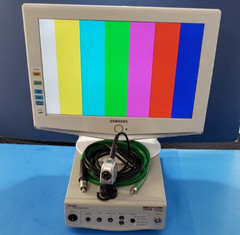 Stryker 988 Camera System with Stryker 0233050400 AIM Green Fiber Optic Cable