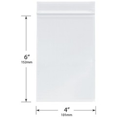 SKmax 2mil Reclosable Clear Zipper Bags Size 4″x6″ : 100ct to 1000ct