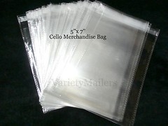 100 Cello Merchandise Bags 5”x 7” Clear 1.5 Mil Small Reclosable Bags 5×7