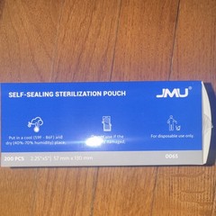 JMU Self-Sealing Sterilization Pouches 2.25″x5″ 200 PCS for Dental Laboratory