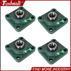 4 PCS UCF205-16 Solid Base Pillow Block Flange Bearing 1″ Bore 4 Bolt