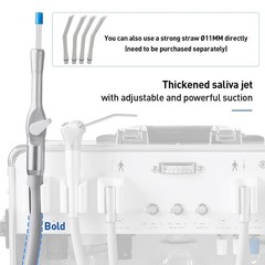 FDA Portable Dental Mobile Delivery Unit With Air Compressor Strong Suction 4H