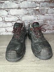 Artec Vibram Black Nubuck Industrial Steel Toe Work Shoes Men’s Sz 10.5M US/44EU