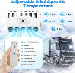 12V 11000 BTU Truck Air Conditioner Split AC Fits Semi Trucks Bus RV Caravan