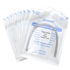 1pack AZDENT Dental Orthodontic Super Elastic Niti Arch Wires Round Natural Form