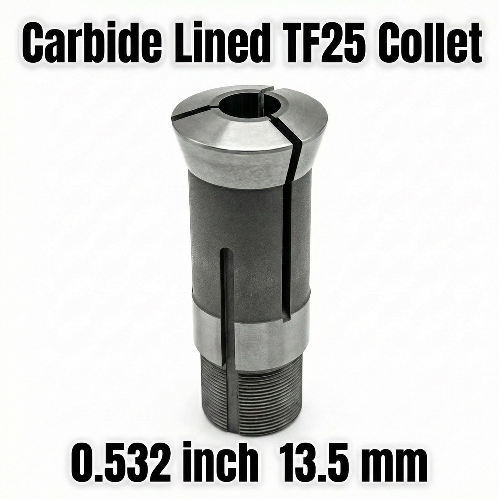 Southwick & Meister TF25-NS .532 Carbide Lined Draw Bushing Collet 0.532″ 13.5mm