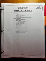 Demers Mystere MX160A Ambulance Owner’s Operator’s Manual C015249 Rev 1 2010