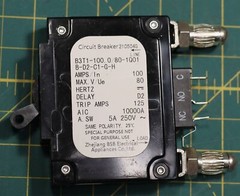 BSB B3T1-100.0/80-1Q01 B-D2-C1-G-H 100A 80V Single Pole Bullet Circuit Breaker