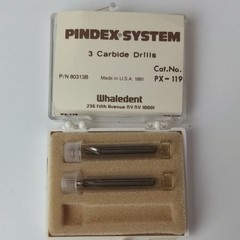 Whaledent Pindex Carbide Drill HP Long Straight Shank PX-119 PN 80313B 2pc