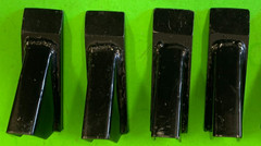 Set/4 box scraper blade scarifier ripper point tips for 3/4″ thick shanks