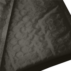 AirnDefense #000 4×8″ Black Poly Padded Envelopes Shipping Bubble Mailers