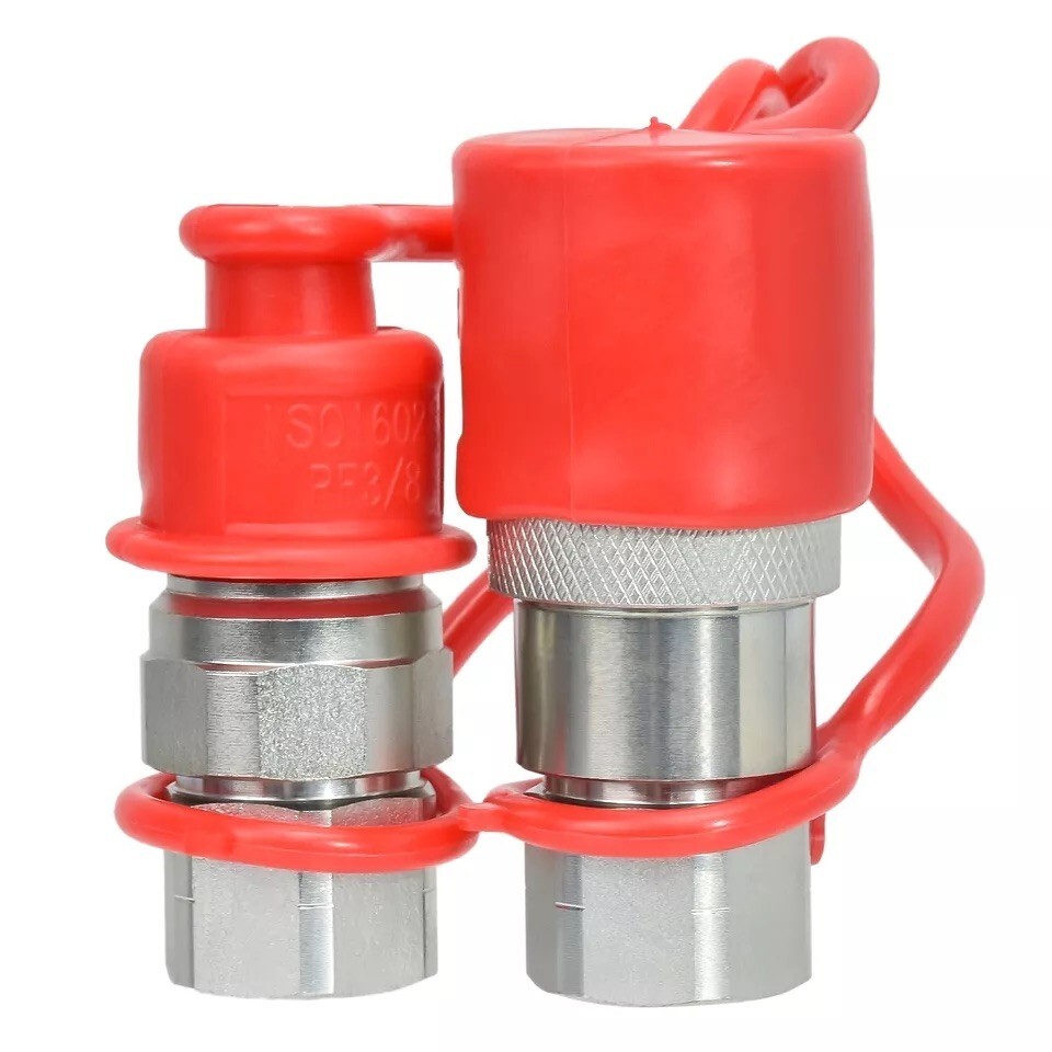 3/8″ Flat Face Hydraulic Quick Connect Coupler Set , 3/8″ NPT Thread FF38M-06N