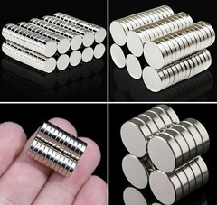 Lot 50 100 200 Pcs Round Disc Magnets Rare Earth Neodymium Magnet Various Sizes