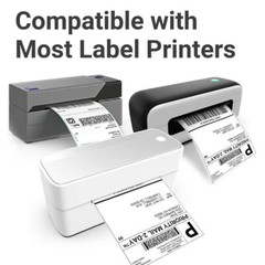 100 4″x6″ Fanfold Direct Thermal Shipping Barcode Labels for Zebra&Rollo Printer