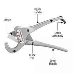 Ridgid Plastic Pipe Cutter PC-1375 / 23493 Spring Loaded Handles 1/8″-1-3/8″