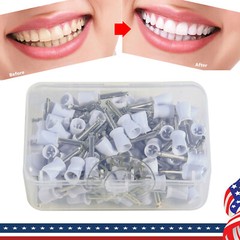 100pcs Dental Tooth Prophy Polishing Cups Latch Type Rubber Polish Polisher US