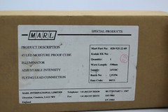 Marl 020-925-22-89 24V Yellow 590 nm 45 LED Moisture Proof Cube Illuminator New