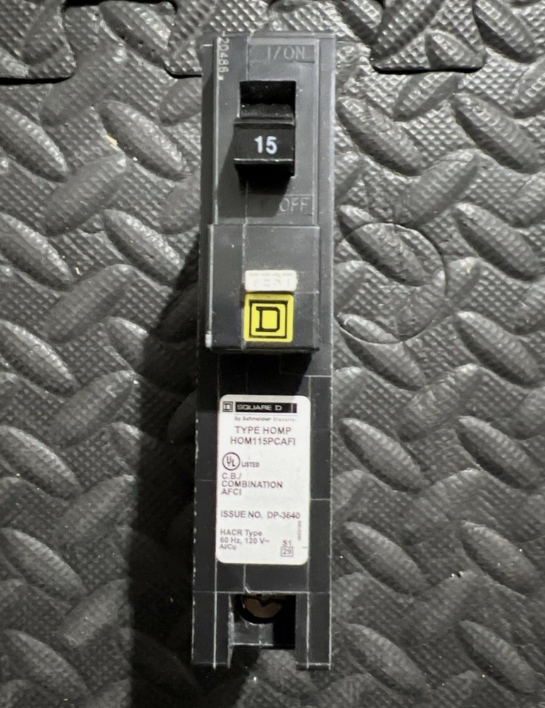 square d arc fault breaker 15A Plug On Circuit Breaker