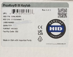 50 Pcs. HID 1346LNSMN 1346 ProxKey III Keyfob Proximity Prox Key Tag Fob 26 Bit