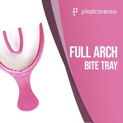 30 Count Pink Dental Bite Trays for Accurate Impressions by PlastCare USA