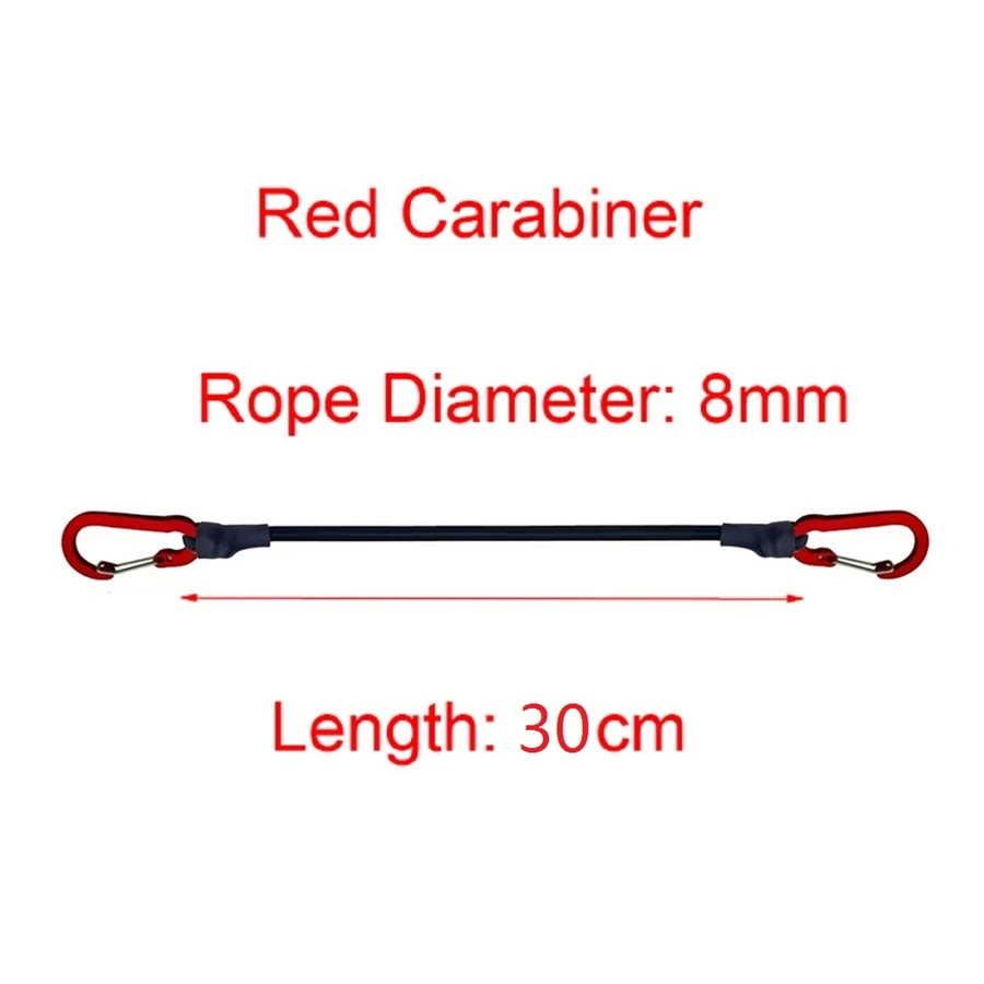5 Types Stretch Elastic Ropes 8MM Bungee Cords with Hooks Lightweight Bikes Tie