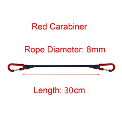 5 Types Stretch Elastic Ropes 8MM Bungee Cords with Hooks Lightweight Bikes Tie